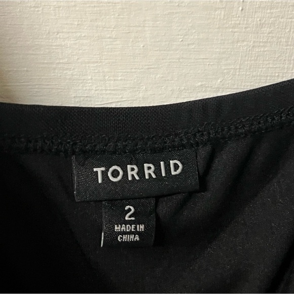 Torrid Black Mesh Babydoll Tank Top Goth Whimsigoth Fairy Goth Size 2 - Picture 3 of 7